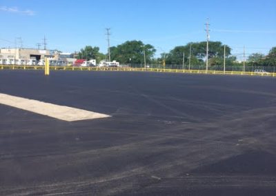 Large asphalt lot